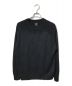 gold（ゴールド）の古着「SILK BRUSHED KNIT CREW NECK PULL OVER」｜ブラック