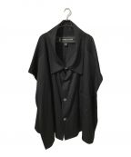 ANREALAGEアンリアレイジ）の古着「ZOOM GABARDINE COLLAR PONCHO」｜ブラック