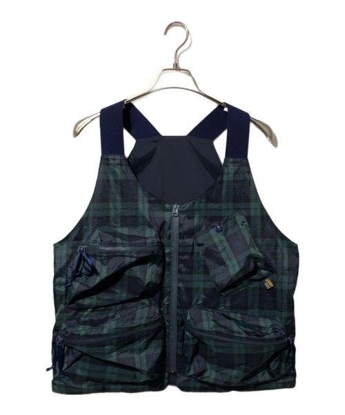 CMF OUTDOOR GARMENT（コンフィーアウトドアガーメント）CMF OUTDOOR GARMENT (シーエムエフ アウトドアガーメント) huntish vest ブラックウォッチ サイズ:Lの古着・服飾アイテム