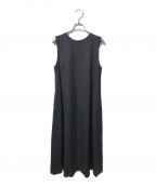 cornierコルニエ）の古着「WORSTED WOOL SLEEVELESS CASUAL DRESS」｜ブラック