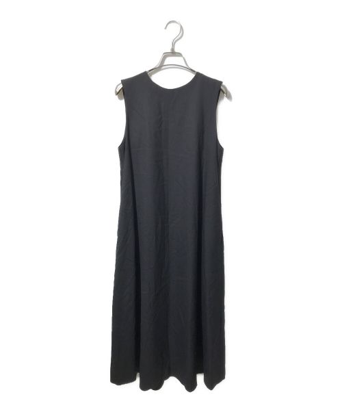 cornier（コルニエ）cornier (コルニエ) WORSTED WOOL SLEEVELESS CASUAL DRESS ブラック サイズ:Mの古着・服飾アイテム