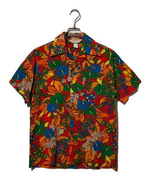 ROYAL HAWAIIAN（ロイヤルハワイアン）ROYAL HAWAIIAN (ロイヤルハワイアン) アロハシャツ/ 60’s～70’s レッド サイズ:5の古着・服飾アイテム