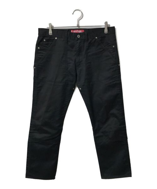 LEVI'S（リーバイス）LEVI'S (リーバイス) JUNYA WATANABE COMME des GARCONS (ジュンヤワタナベ コムデギャルソン) 14SS コットンサテンパンツ ブラック サイズ:Lの古着・服飾アイテム