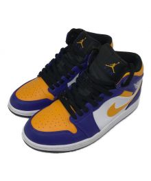 NIKE（ナイキ）の古着「Air Jordan 1 Mid "Lakers"」｜イエロー×パープル