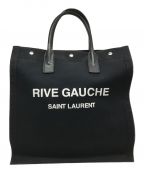 Saint Laurent Parisサンローランパリ）の古着「RIVE GAUCHE TOTE BAG」｜ブラック