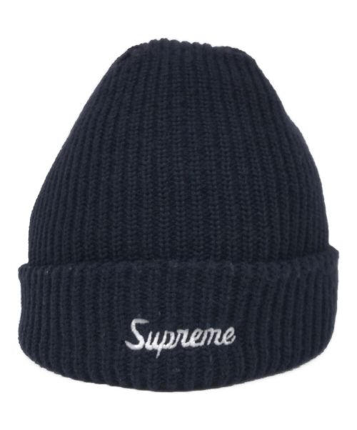 SUPREME（シュプリーム）SUPREME (シュプリーム) ニット帽 ネイビーの古着・服飾アイテム