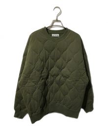 SOFTHYPHEN（ソフトハイフン）の古着「QUILTED PULLOVER」｜オリーブ