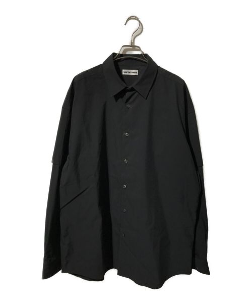 SOFTHYPHEN（ソフトハイフン）SOFTHYPHEN (ソフトハイフン) SOHY SIGNATURE SHIRT ブラック サイズ:03の古着・服飾アイテム