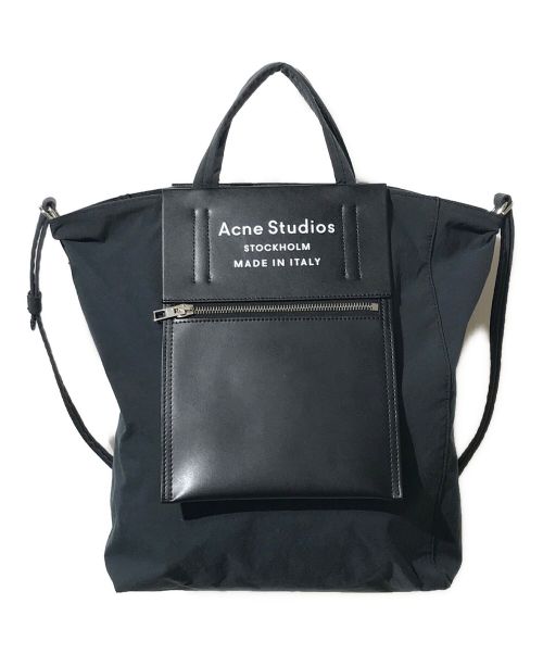 Acne studios（アクネ ストゥディオス）Acne studios (アクネストゥディオス) ペイパリーバッグ ブラックの古着・服飾アイテム