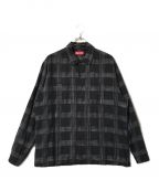 SUPREMEシュプリーム）の古着「Woven Plaid Shirt」｜ブラック