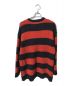 NUMBER (N)INE (ナンバーナイン) ALPACA BORDER KNIT BIG PULLOVER  No. :  F21NK004 ブラック×オレンジ サイズ:3：15000円