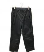 nanamicaナナミカ）の古着「Double Pleat Wide Chino Pants」｜ブラック