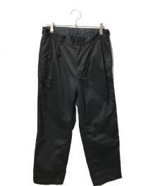 nanamica（ナナミカ）の古着「Double Pleat Wide Chino Pants」｜ブラック