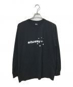 stussyステューシー）の古着「STAR SPORT LS TEE」｜ブラック