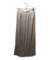 THINGS THAT MATTER（シングスザットマター）の古着「FOIL SATIN PLEATS NARROW SKIRT」｜グレー