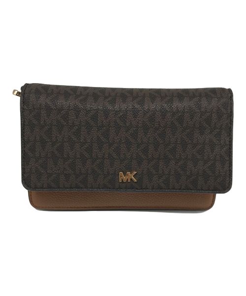 MICHAEL KORS（マイケルコース）MICHAEL KORS (マイケルコース) CROSSBODIES PHONE CROSSBODY ブラウンの古着・服飾アイテム