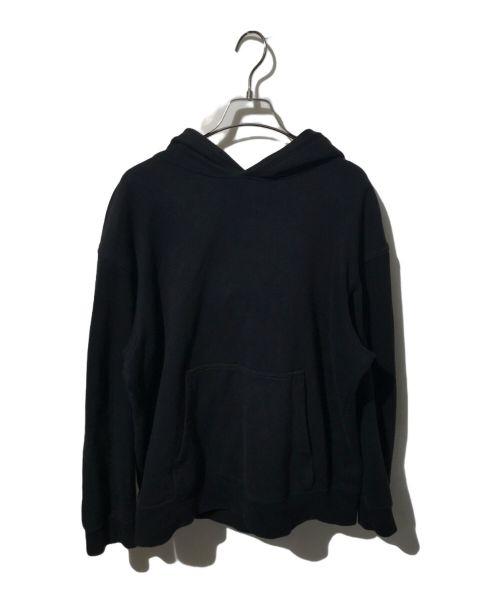 Yohji Yamamoto pour homme（ヨウジヤマモト プールオム）Yohji Yamamoto pour homme (ヨウジヤマモト プールオム) FLEECE SIGNATURE EMBROIDERY HOODIE ブラック サイズ:1の古着・服飾アイテム