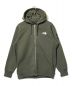 THE NORTH FACE（ザ ノース フェイス）の古着「スクエアロゴフルジップパーカー」｜オリーブ