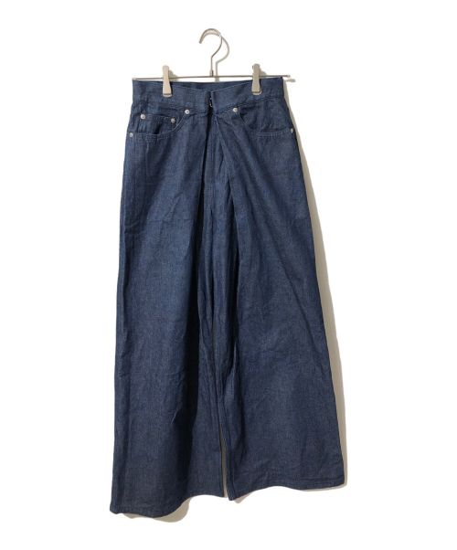 JOHN LAWRENCE SULLIVAN（ジョン ローレンス サリバン）JOHN LAWRENCE SULLIVAN (ジョンローレンスサリバン) rigid denim wide pants/JLSW-01-L/デニムパンツ インディゴ サイズ:Ｌの古着・服飾アイテム