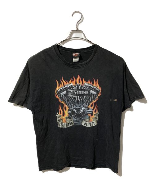 HARLEY-DAVIDSON（ハーレーダビッドソン）HARLEY-DAVIDSON (ハーレーダビッドソン) プリントTシャツ ブラック サイズ:XLの古着・服飾アイテム