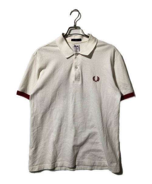 FRED PERRY（フレッドペリー）FRED PERRY (フレッドペリー) stussy (ステューシー) ポロシャツ ホワイト サイズ:40の古着・服飾アイテム