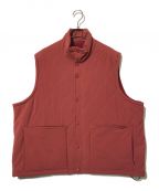 EVISENエビセン）の古着「MIND LIGHT QUILTING VEST」｜レッド