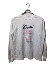 ALEXANDER WANG（アレキサンダーワン）の古着「LONG SLEEVE TEE WITH CLUB CRYSTAL GRAPHIC/UCC1241692」｜ホワイト