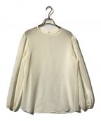 H BEAUTY&YOUTHエイチ ビューティー&ユース）の古着「VOILE GATHER SLEEVE TOPS」｜アイボリー