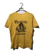 Hysteric Glamourヒステリックグラマー）の古着「ヒスガール柄 tシャツ」｜イエロー