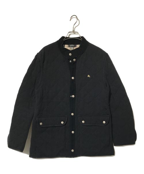 BURBERRY BLACK LABEL（バーバリーブラックレーベル）BURBERRY BLACK LABEL (バーバリーブラックレーベル) ウールキルティングジャケット ブラック サイズ:2の古着・服飾アイテム