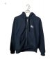 stussy（ステューシー）の古着「BASIC STUSSY ZIP HOOD/1974870/ジップパーカー」｜ネイビー