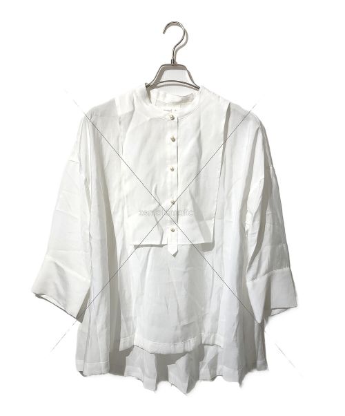 BEARDSLEY（ビアズリー）BEARDSLEY (ビアズリー) パールボタンシャツ ホワイト サイズ:Freeの古着・服飾アイテム