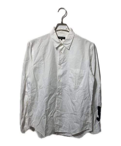 COMME des GARCONS HOMME PLUS（コムデギャルソンオムプリュス）COMME des GARCONS HOMME PLUS (コムデギャルソンオムプリュス) 袖３プリントロングスリーブシャツ ホワイト サイズ:Sの古着・服飾アイテム