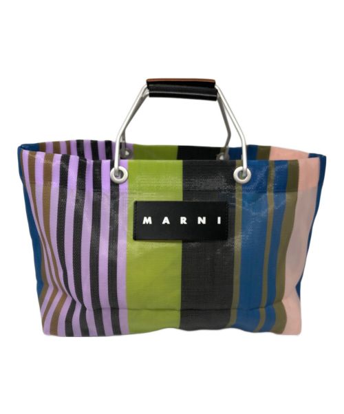MARNI（マルニ）MARNI (マルニ) フラワーカフェショッピングバッグ グリーンの古着・服飾アイテム