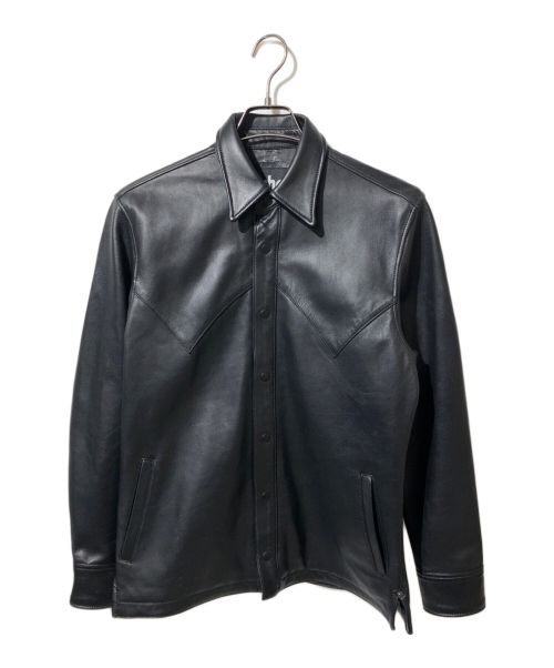 Schott（ショット）Schott (ショット) レザーウエスタンジャケット ブラック サイズ:Mの古着・服飾アイテム