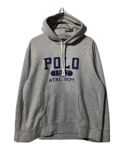 POLO RALPH LAUREN（ポロ・ラルフローレン）POLO RALPH LAUREN (ポロ・ラルフローレン) プルオーバーパーカー グレー サイズ:XLの古着・服飾アイテム