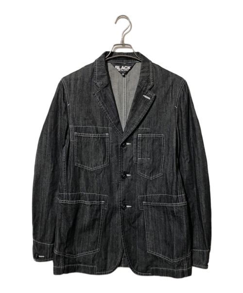 BLACK COMME des GARCONS（ブラック コムデギャルソン）BLACK COMME des GARCONS (ブラック コムデギャルソン) デニムテーラードジャケット/1I-J216 グレー サイズ:Mの古着・服飾アイテム