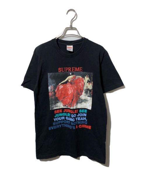 SUPREME（シュプリーム）Supreme (シュプリーム) プリントTシャツ/16SS/SEE JUNGLE TEE ブラック サイズ:Mの古着・服飾アイテム