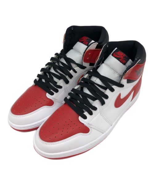 NIKE（ナイキ）NIKE (ナイキ) Air Jordan 1 High OG/555088-161 レッド×ホワイト サイズ:27.5 未使用品の古着・服飾アイテム