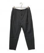 H BEAUTY&YOUTHエイチ ビューティアンドユース）の古着「H＞TUCK TAPERED PANTS」｜グレー