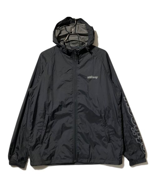 stussy（ステューシー）stussy (ステューシー) ナイロンマウンテンパーカー ブラック サイズ:XLの古着・服飾アイテム