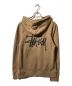 stussy (ステューシー) 裏起毛ロゴプリントパーカー ベージュ サイズ:S：8000円