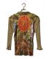 PLEATS PLEASE (プリーツプリーズ) Peony Botanical Flower Painting Shirt Jacket レッド×ベージュ サイズ:4：66000円