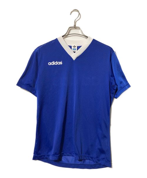 adidas（アディダス）adidas (アディダス) ゲームシャツ ブルー サイズ:M-Lの古着・服飾アイテム