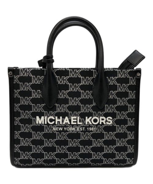 MICHAEL KORS（マイケルコース）MICHAEL KORS (マイケルコース) シグネチャー ミレラ/35F2S7ZC5I ホワイト×ブラックの古着・服飾アイテム