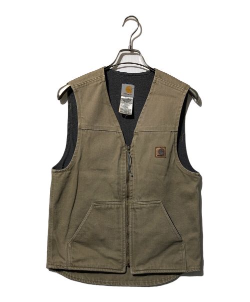 CarHartt（カーハート）CarHartt (カーハート) ダック地ベスト ベージュ サイズ:Sの古着・服飾アイテム