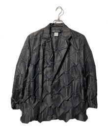 ISSEY MIYAKE（イッセイミヤケ）の古着「加工プリーツジャケット」｜チャコールグレー