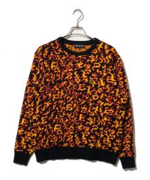 BlackEyePatch（ブラックアイパッチ）の古着「FLAMES KNIT SWEATER」｜ブラック