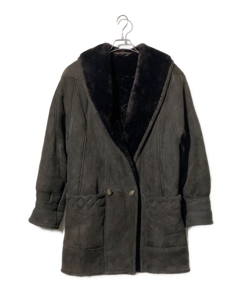 SHEARLING（シャーリング）SHEARLING (シャーリング) ヌバックムートンコート ブラウン サイズ:8の古着・服飾アイテム