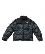 THE NORTH FACEザ ノース フェイス）の古着「ダウンジャケット/PRINTED 1996 RETRO NUPTSE JACKT」｜グリーン×ブラック